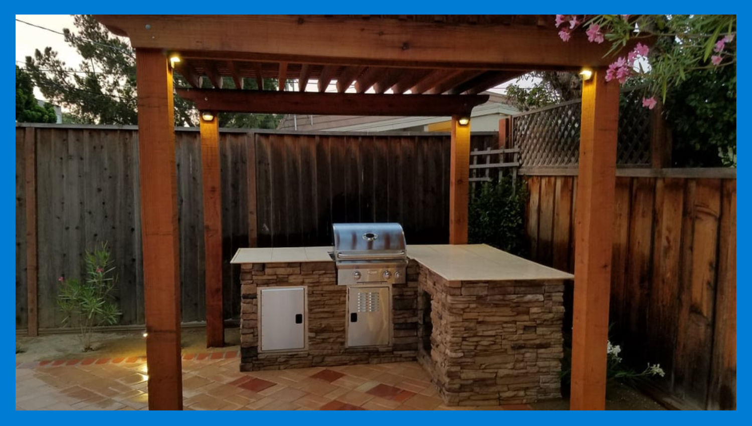 hardscape outdoor kitchen